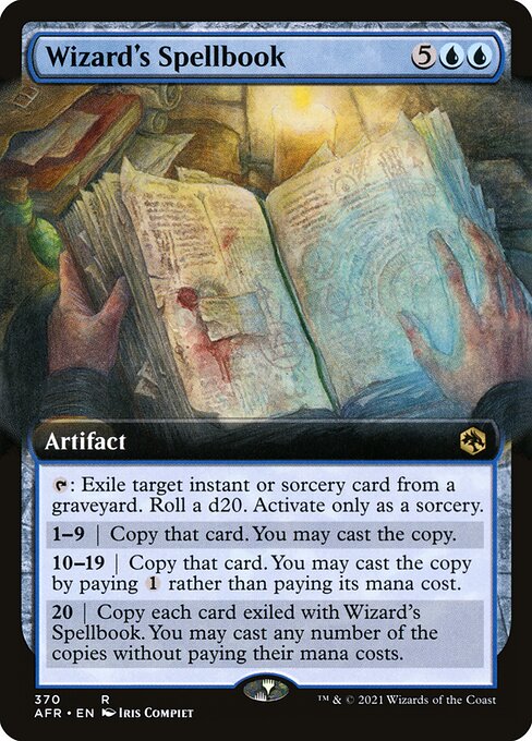 Wizard's Spellbook (Extended Art) - Adventures in the Forgotten Realms
