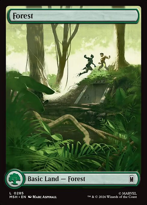 Forest (0285) (Foil) - Marvel Super Heroes