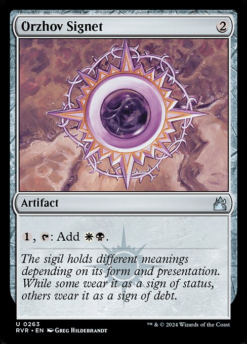 Orzhov Signet (Foil) - Ravnica Remastered