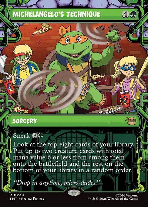 Michelangelo's Technique (Showcase) - Teenage Mutant Ninja Turtles