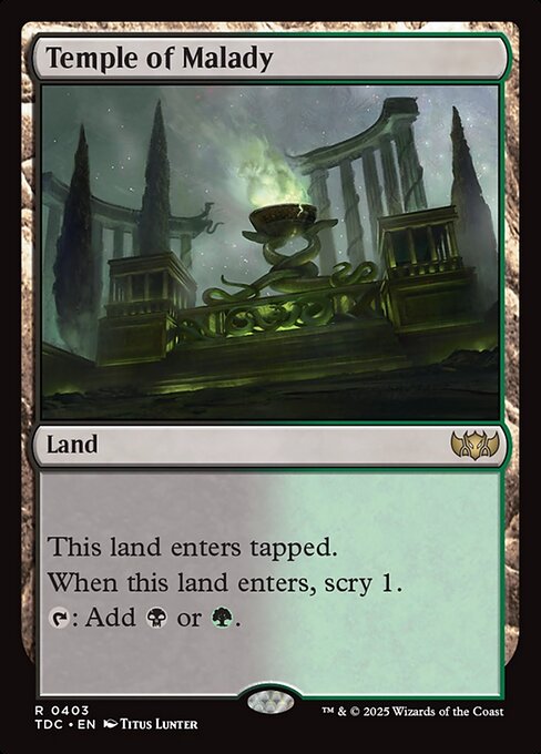 Temple of Malady - Commander: Tarkir: Dragonstorm