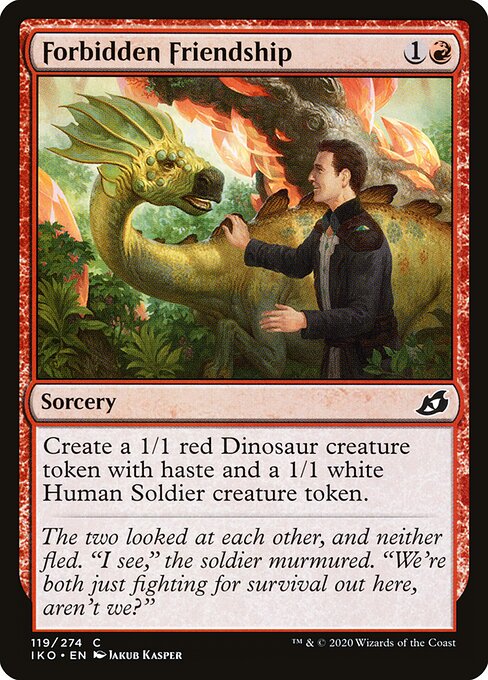 Forbidden Friendship (Foil) - Ikoria: Lair of Behemoths