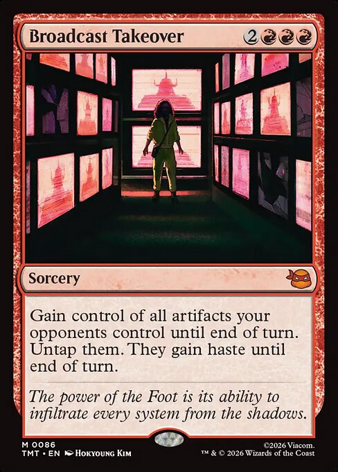 Broadcast Takeover (Foil) - Teenage Mutant Ninja Turtles