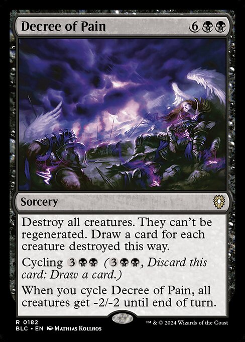 Decree of Pain - Commander: Bloomburrow
