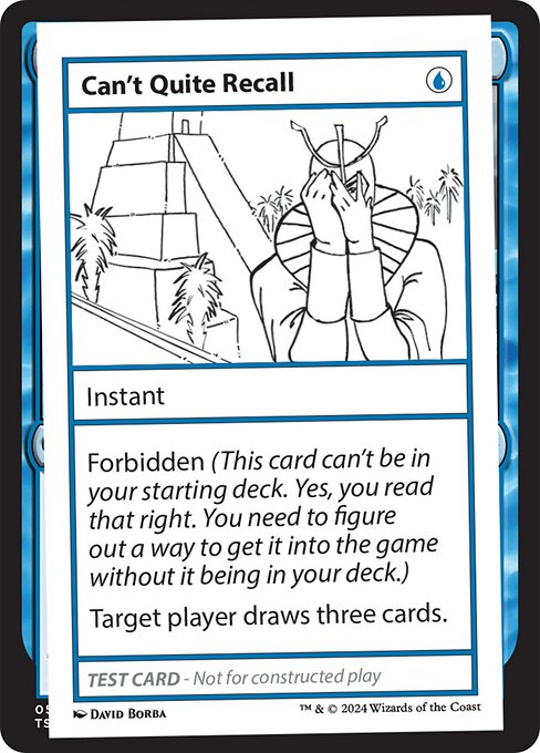 Can't Quite Recall - Mystery Booster 2 Playtest Cards