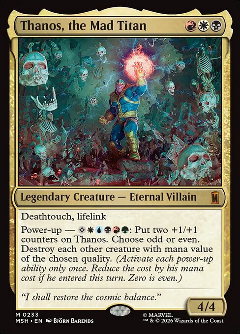 Thanos, the Mad Titan (Foil) - Marvel Super Heroes