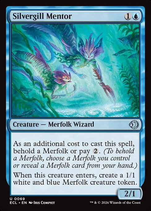 Silvergill Mentor (Foil) - Lorwyn Eclipsed
