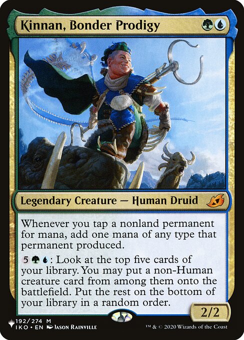 Kinnan, Bonder Prodigy - The List Reprints