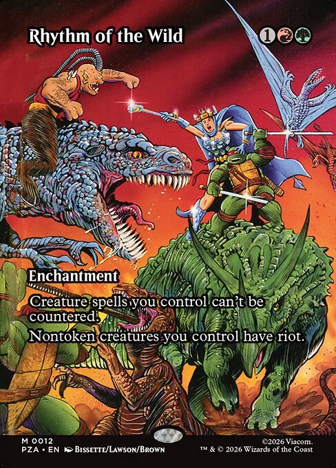 Rhythm of the Wild (Borderless) (Foil) - Teenage Mutant Ninja Turtles Source Material