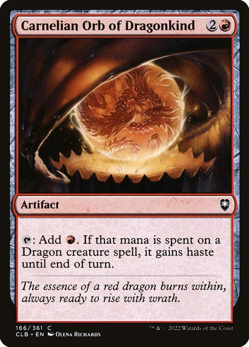 Carnelian Orb of Dragonkind (Foil) - Commander Legends: Battle for Baldur's Gate