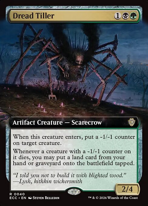 Dread Tiller (Extended Art) - Commander: Lorwyn Eclipsed