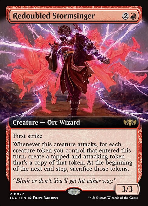 Redoubled Stormsinger (Extended Art) - Commander: Tarkir: Dragonstorm