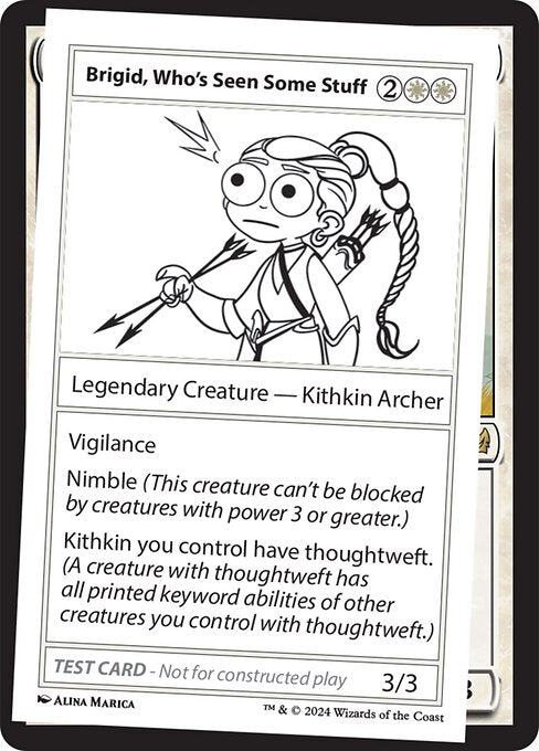 Brigid, Who's Seen Some Stuff - Mystery Booster 2 Playtest Cards