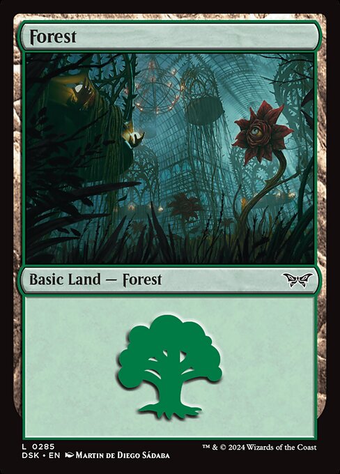Forest (0285) (Foil) - Duskmourn: House of Horror