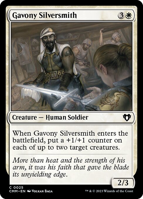 Gavony Silversmith (Foil) - Commander Masters