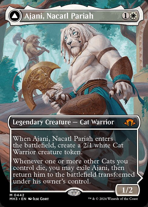 Ajani, Nacatl Pariah (Borderless) - Modern Horizons 3