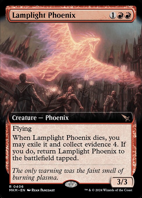 Lamplight Phoenix (Extended Art) (Foil) - Murders at Karlov Manor