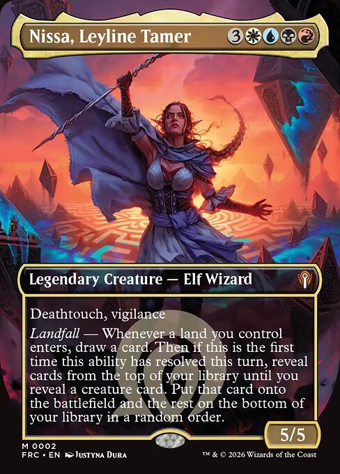 Nissa, Leyline Tamer (Borderless) - Commander: Reality Fracture