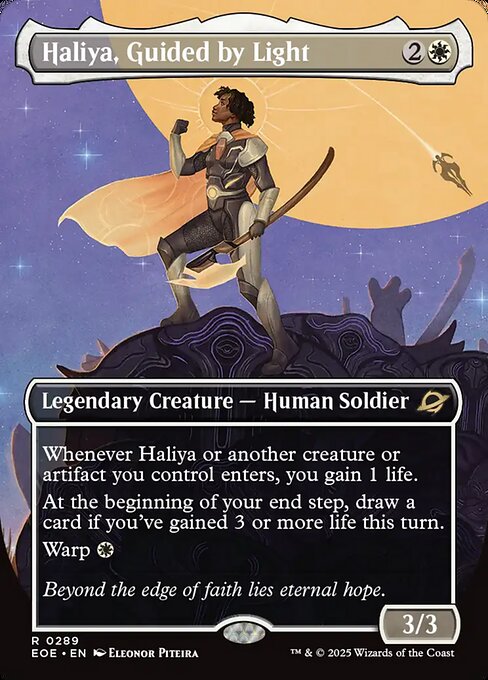 Haliya, Guided by Light (Borderless) - Edge of Eternities