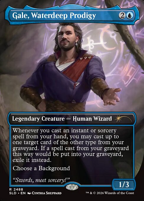 Gale, Waterdeep Prodigy (Foil) - Secret Lair Drop Series
