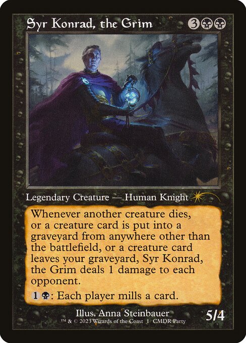 Syr Konrad, the Grim (Retro Frame) (Foil) - WPN & Gateway Promos