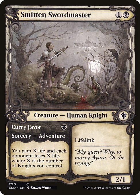Smitten Swordmaster (Showcase) - Throne of Eldraine