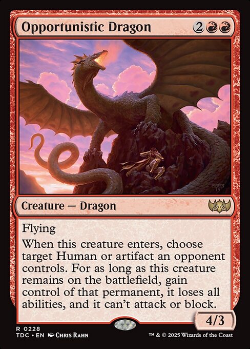 Opportunistic Dragon - Commander: Tarkir: Dragonstorm