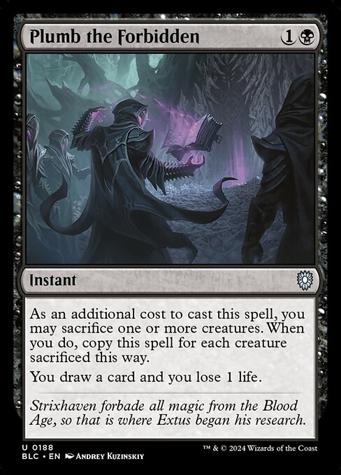 Plumb the Forbidden - Commander: Bloomburrow
