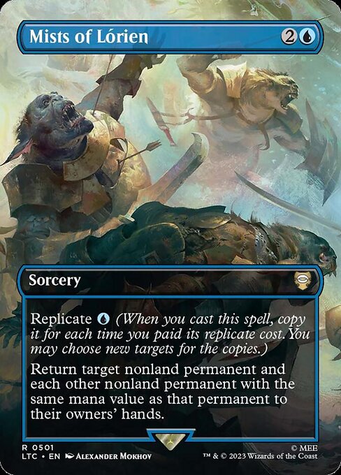 Mists of Lorien (Borderless) (Foil) - Commander: The Lord of the Rings: Tales of Middle-earth