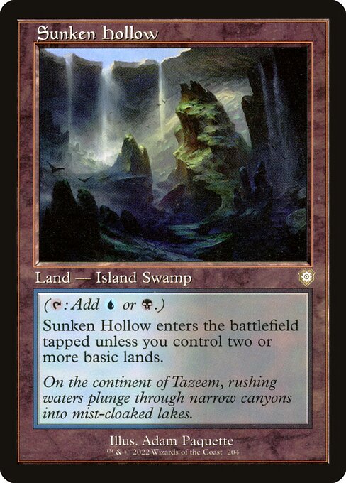 Sunken Hollow (Retro Frame) - Commander: The Brothers' War
