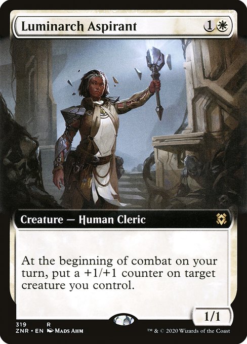 Luminarch Aspirant (Extended Art) - Zendikar Rising