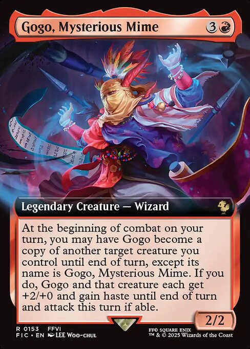 Gogo, Mysterious Mime (Extended Art) - Commander: FINAL FANTASY