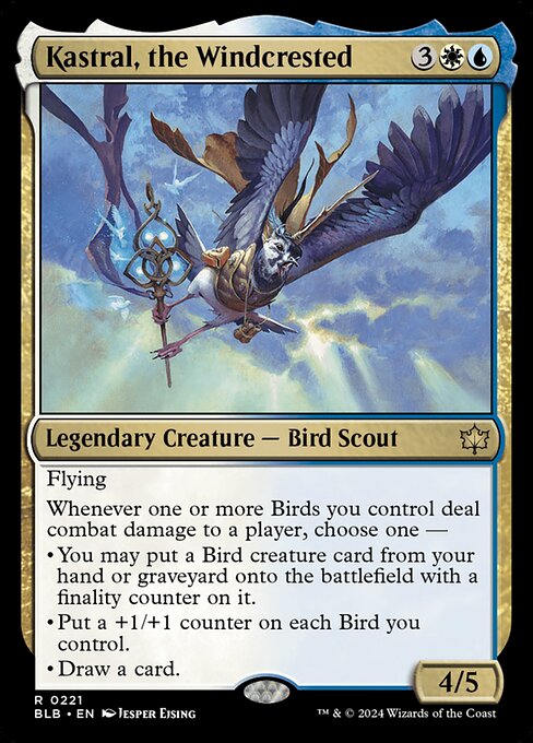 Kastral, the Windcrested (Foil) - Bloomburrow