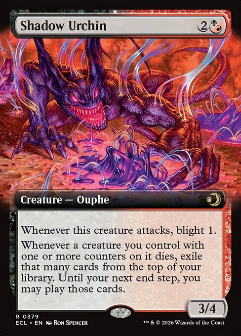 Shadow Urchin (Extended Art) - Lorwyn Eclipsed