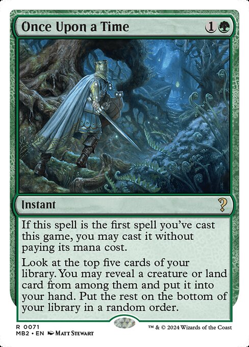 Once Upon a Time (White Border) - Mystery Booster 2