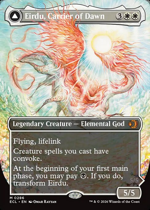 Eirdu, Carrier of Dawn (Borderless) - Lorwyn Eclipsed