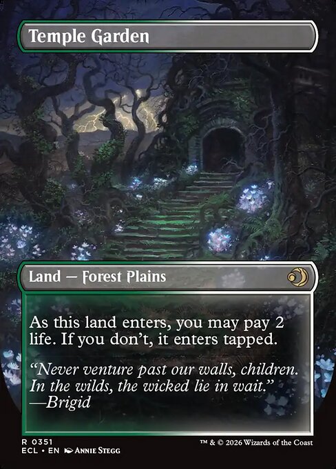 Temple Garden (Borderless) - Lorwyn Eclipsed