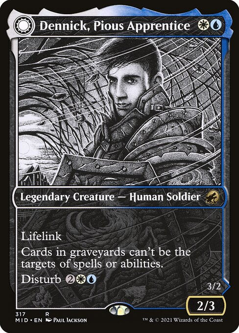Dennick, Pious Apprentice (Showcase) - Innistrad: Midnight Hunt