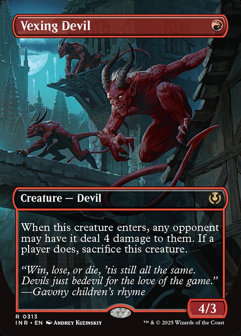 Vexing Devil (Borderless) (Foil) - Innistrad Remastered