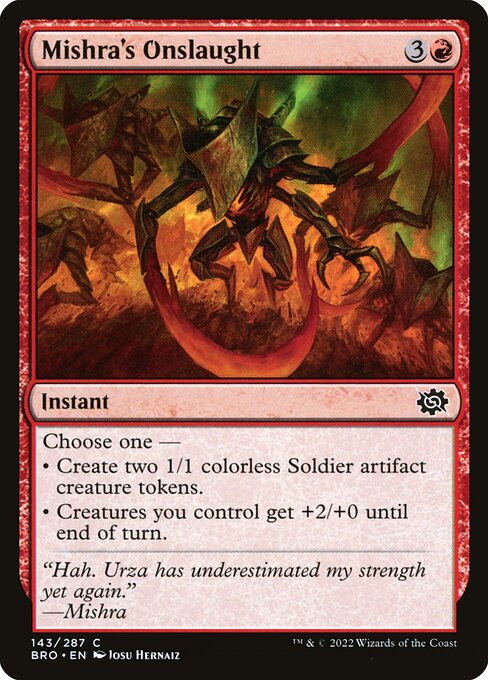 Mishra's Onslaught (Foil) - The Brothers' War