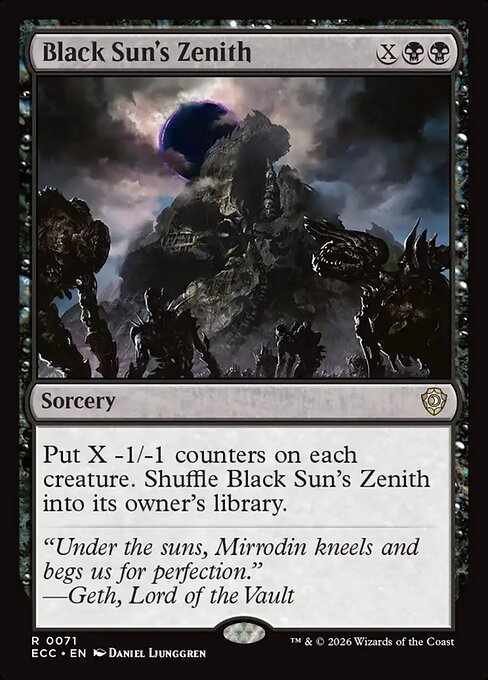 Black Sun's Zenith - Commander: Lorwyn Eclipsed