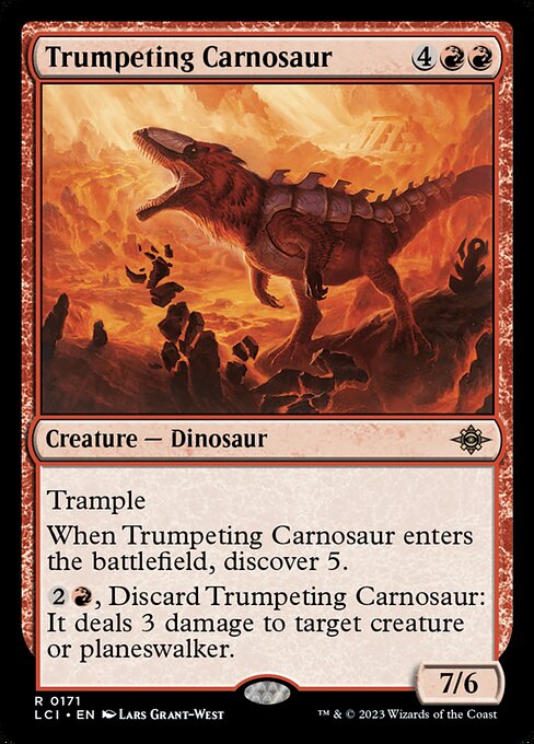 Trumpeting Carnosaur (Foil) - The Lost Caverns of Ixalan