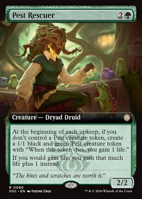 Pest Rescuer (Extended Art) - Commander: Secrets of Strixhaven