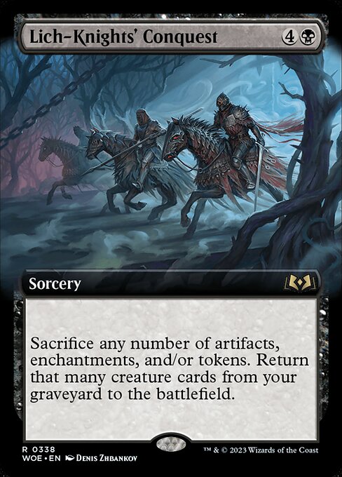 Lich-Knights' Conquest (Extended Art) - Wilds of Eldraine