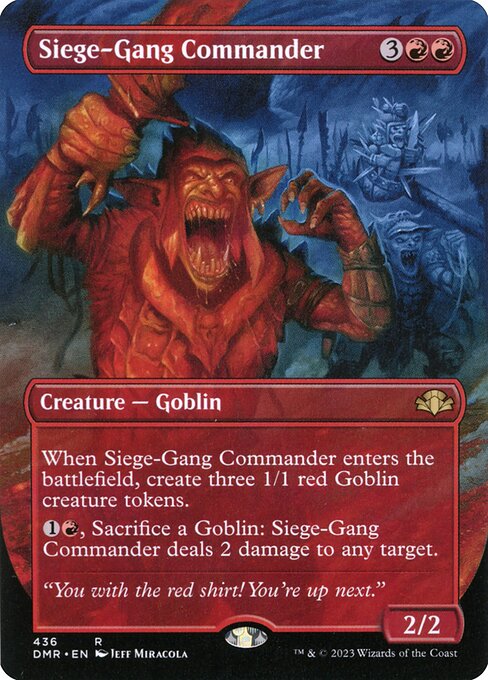 Siege-Gang Commander (Borderless) - Dominaria Remastered