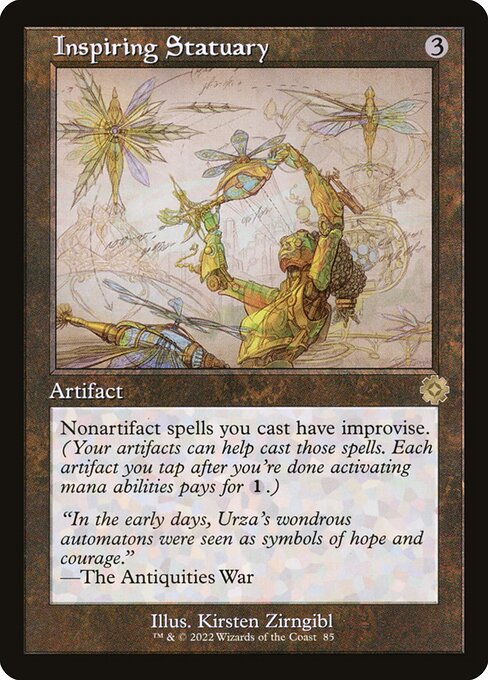 Inspiring Statuary (Schematic) (Foil) - The Brothers' War: Retro Frame Artifacts
