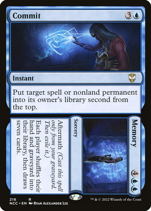Commit // Memory - Commander: Streets of New Capenna
