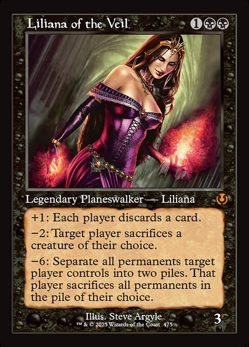 Liliana of the Veil (Retro Frame) - Innistrad Remastered