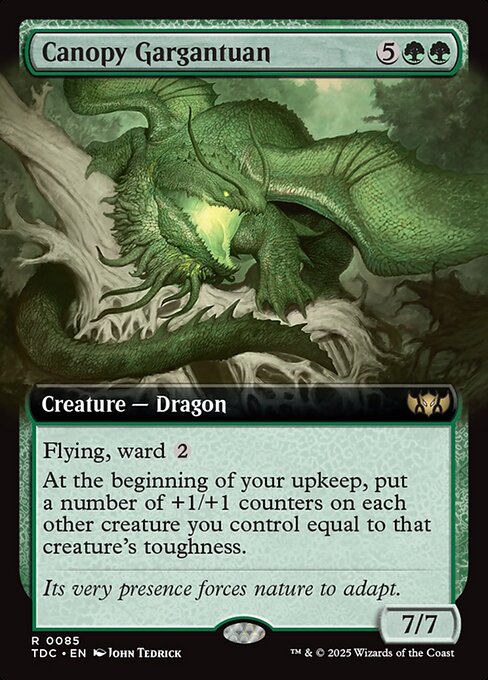 Canopy Gargantuan (Extended Art) - Commander: Tarkir: Dragonstorm