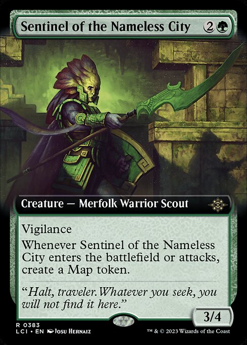 Sentinel of the Nameless City (Extended Art) (Foil) - The Lost Caverns of Ixalan